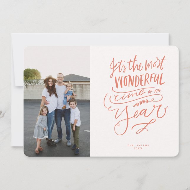 Convite Hora Mais Maravilhosa do Ano Carro de Fotos Vermel (Frente)