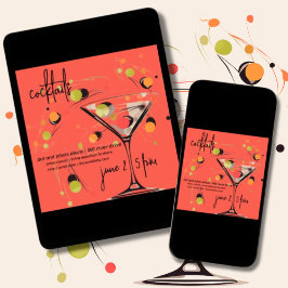 Convite Hora Moderna do Meio século Whimsso