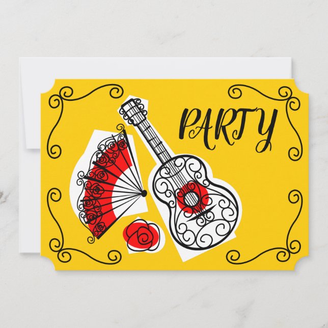 Convite Horizontal do partido espanhol Souvenirs (Frente)