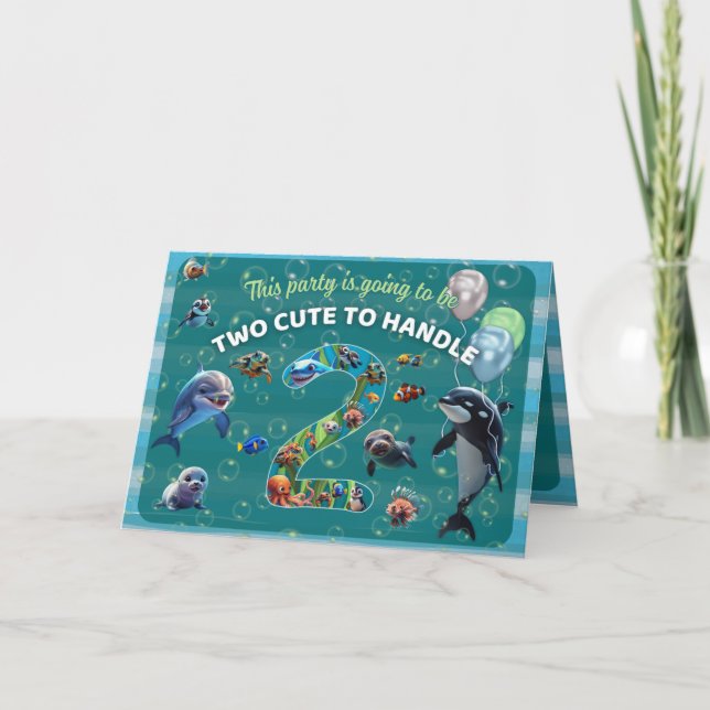 Convite Horizontal Dobrado de 2 Partes de Identifi (Frente)