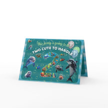 Convite Horizontal Dobrado Personalizado de Duas P