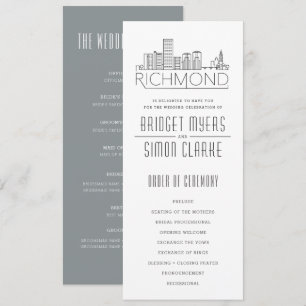 Convite Horizonte Estilizado de Richmond   Programa de Cas