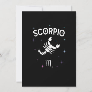 Convite Horoscope Scorpio Símbolo Zodiac Sinal Figurino