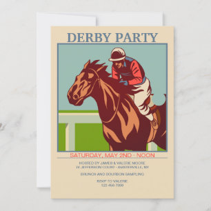 Convite Horse e Jockey Derby