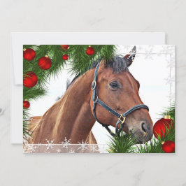 Convite Horse Equestrian Christmas Party Equine Cute Pony