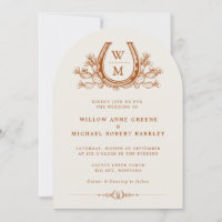 Horsferes Cactus Western Country Boho Wedding