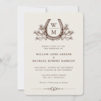 Horsferes Cactus Western Country Boho Wedding