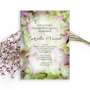 Convite Hortênsia Quase Rosa Brunch Pós-Casamento