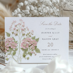 Convite Hortênsia Salve o Dia do Casamento