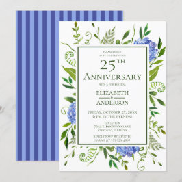 Convite Hortênsias Azuis 25º Aniversário