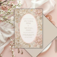 Hortênsias Floral Dourado Casamento Vintage