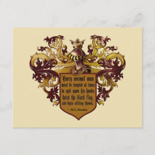 Convite Hospedar a Cotação Mencken de Sinalizador Preto 