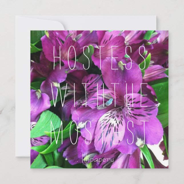 Convite Hostess com a Mostest!Cartão de Agradecimento (Frente)