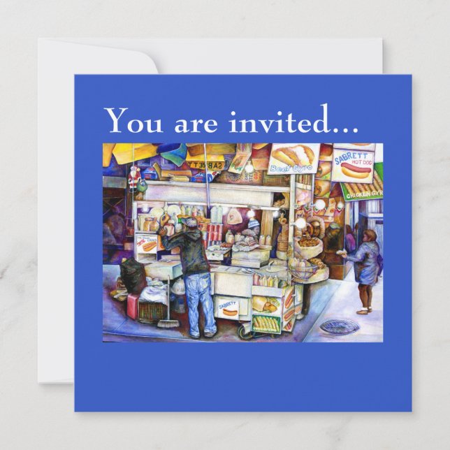 Convite Hot Dog Deus, Nova York (Frente)