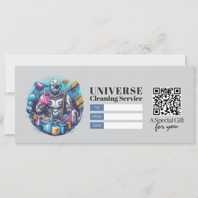 Convite House Cleaning Services Gift Certificate Voucher (Frente)