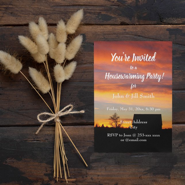 Convite House Sunset Silhouette House (In Situ)