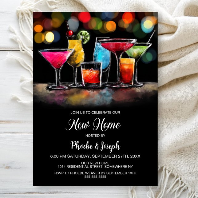 Convite Housewarming Cocktail Party (Criador carregado)