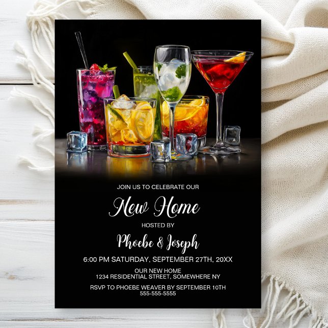Convite Housewarming Cocktail Party (Criador carregado)