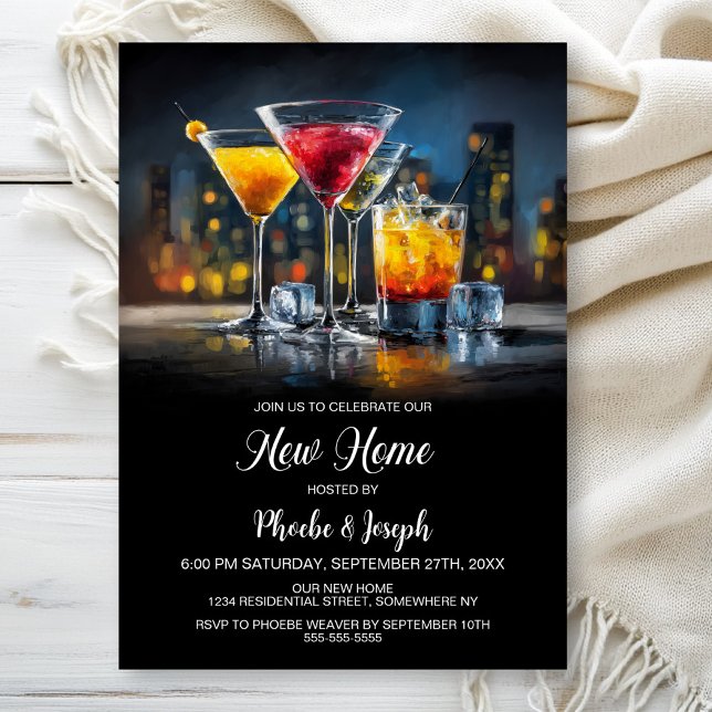 Convite Housewarming Cocktail Party (Criador carregado)