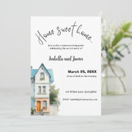Convite Housewarming Invitation • Home Sweet Home