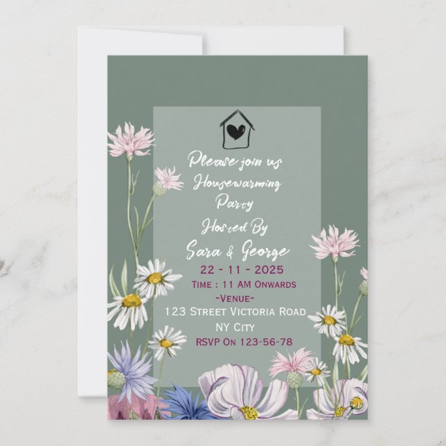 Convite Housewarming Party Invitations  (Frente)