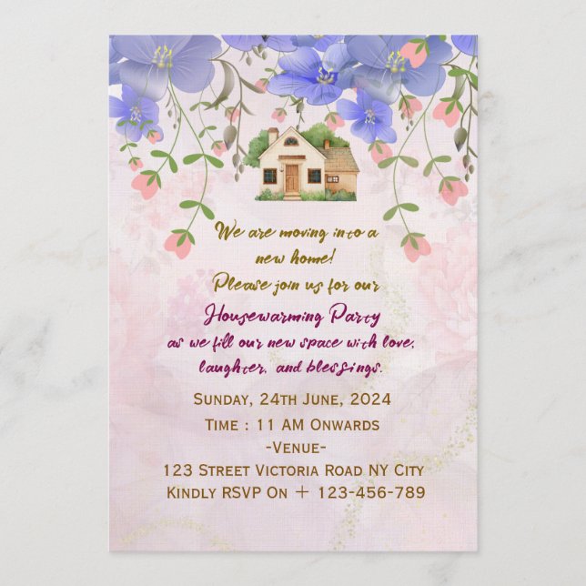 Convite Housewarming Party Invitations  (Frente)