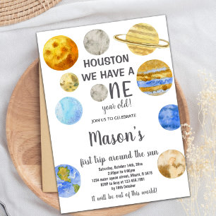 Convite Houston Galaxy Birthday Invitations