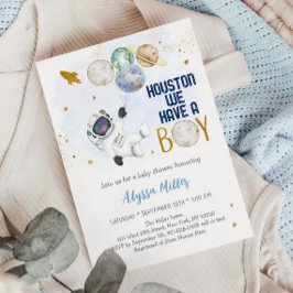 Convite Houston Temos Um Chá de fraldas Espacial Astronaut