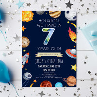 Houston Temos Uma Festa de aniversário 7 De 7 Anos