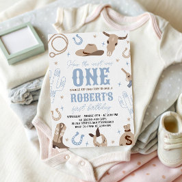 Convite How the West Was One 1st Birthday Invite