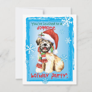 Convite Howlidays feliz Wheaten