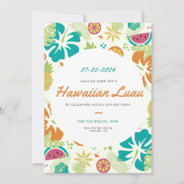 Convite Hula Birthday Invite