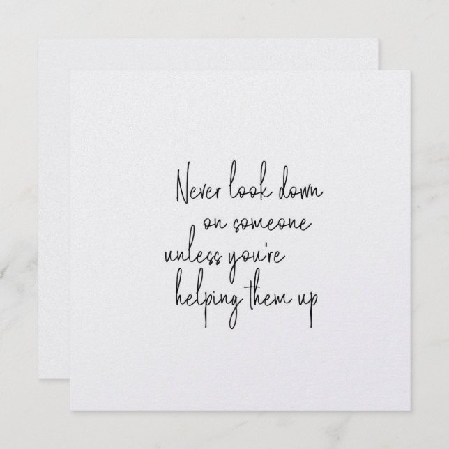 Convite HUMANITY 5,25 x 5,25 (Frente/Verso)