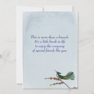 Convite Hummungbird Brunch