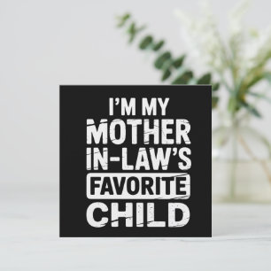 Convite Humor Antigo Filho Favorito da Minha Sogra