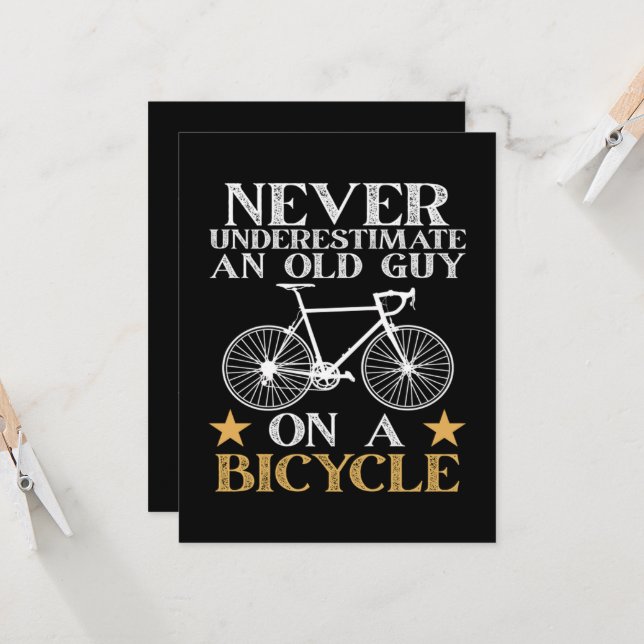 Convite Humor de Ciclista Divertido de Ciclismo (Frente/Verso In Situ)