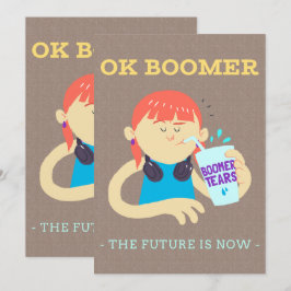Convite Humor de Desenho Animado Arte de Meme Boomer Engra
