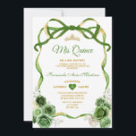 Convite Hunter Green Floral Arco Fita Dourada Mis Quince<br><div class="desc">EDITABLE Hunter Green Floral Arco Ribbon Dourada Coroa Mis Quince Convite Elegante Quinceañera Hunter Green Floral Princesa Aniversário Convite Dourada Coroa Mis Quince 15 Anos,  16ª Festa de aniversário</div>