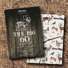 Convite Hunting Wildlife Outdoorsman Adult Birthday Party