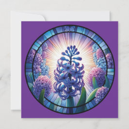 Convite Hyacinth Stainth Glass Art