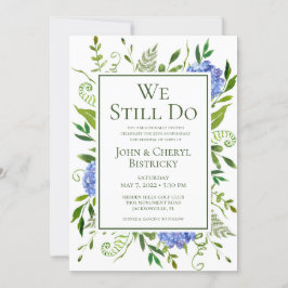 Convite Hydrangas Azuis Ainda Fazemos