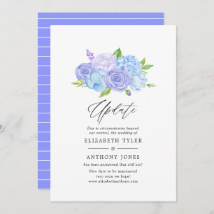 Convite Hydrangea Blue and Light Lavanda Wedation Update I