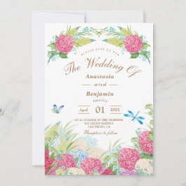 Convite Hydrangea Elegant Floral Invitation