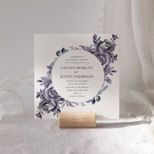 Convite Hydrangea floral de inverno