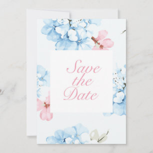 Convite Hydrangeas Pastel Bloom