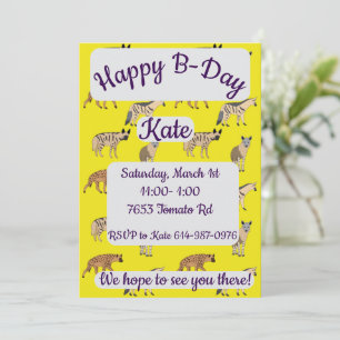 Convite Hyenas Happy Birthday