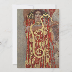 Convite Hygieia por Gustav Klimt, Arte Novo Antiga