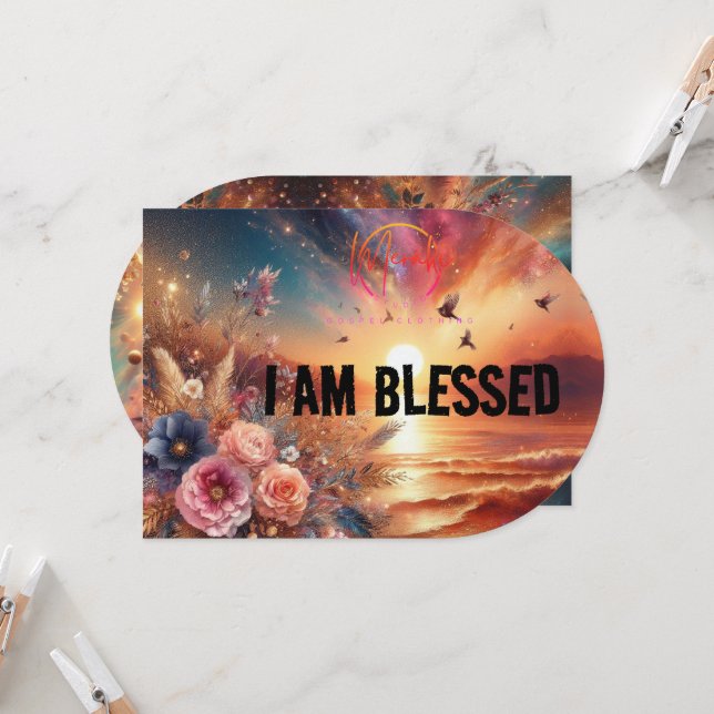 Convite  I am blessed  backpack  (Frente/Verso In Situ)