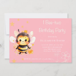 Convite I Bee-Two Girl Festa de aniversário