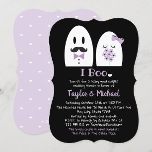Convite I Boo Casal de Halloween